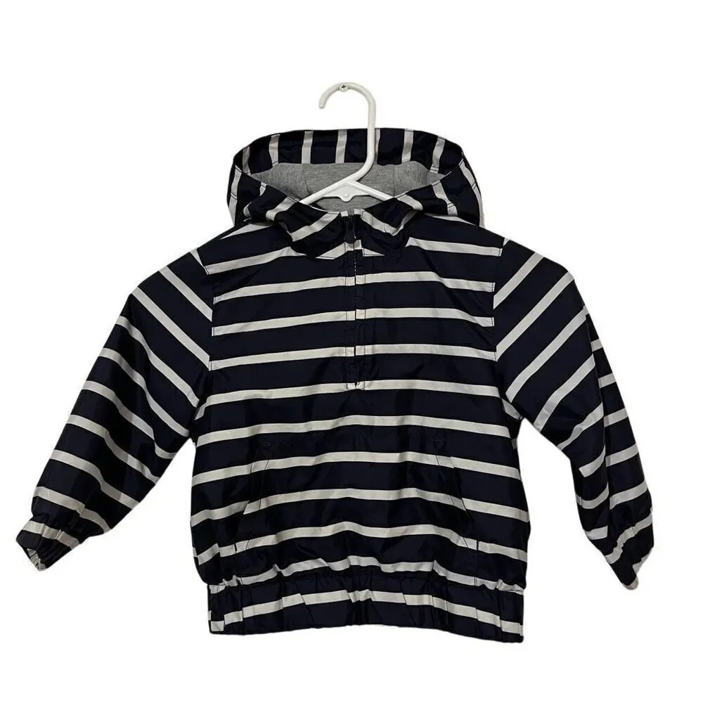 Gap Baby Half Zip Hoodie with Kangaroo Pocket Size 3